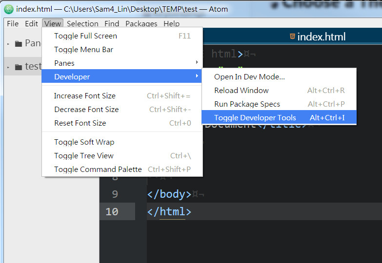 ATOM Devtools